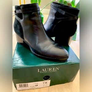 Ralph Lauren black booties! 🍂🍁